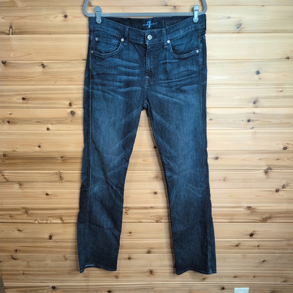 7 For All Mankind A Pocket Bootcut Jeans Dark Wash Size 33 Stretch Denim
